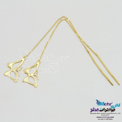Gold Earring - Butterfly Design-SE0175